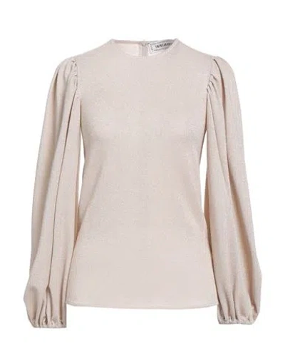 Shirtaporter Woman Top Sand Size 8 Viscose, Polyester, Elastane