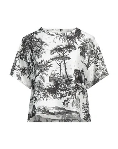 Shirtaporter Woman Top White Size 10 Polyester