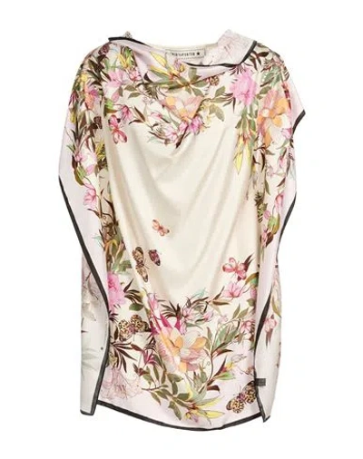 Shirtaporter Woman Top White Size Xl Silk, Cotton, Elastane