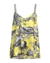 Shirtaporter Woman Top Yellow Size 10 Polyester