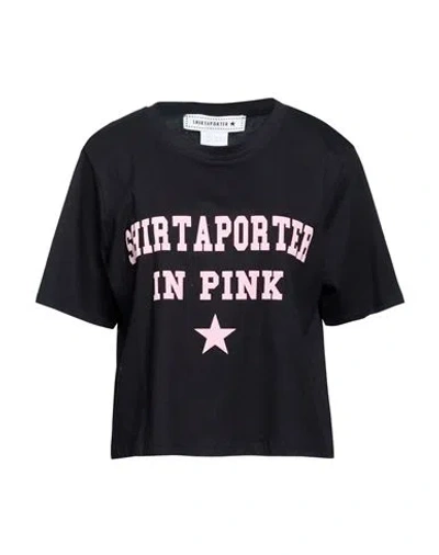 Shirtaporter Woman T-shirt Black Size Xl Cotton