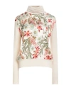 Shirtaporter Woman Turtleneck Beige Size S Wool, Viscose, Polyamide, Cashmere