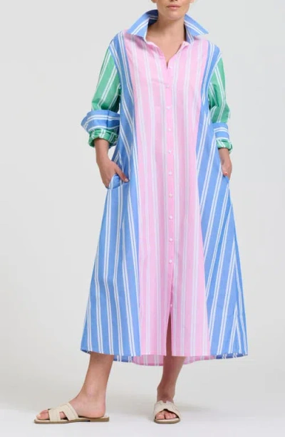 Shirty Bijou Cotton Shirtdress In Multi