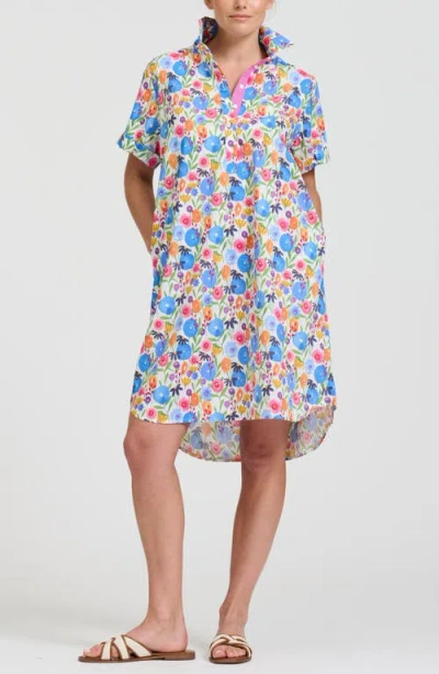 Shirty Stripe Popover Poplin Shirtdress In Multi