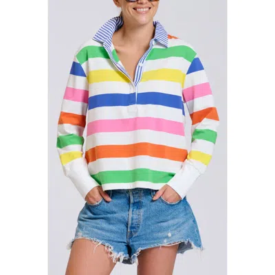 Shirty Summer Stripe Cotton Rugby Sweatshirt