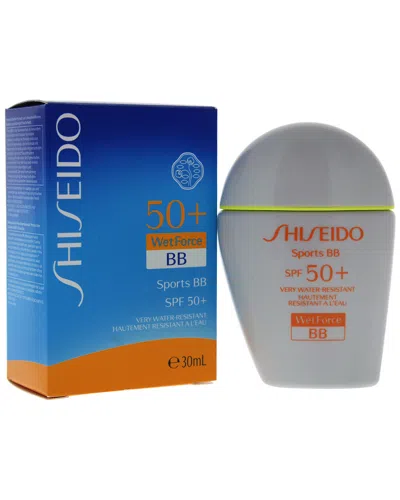 Shiseido 1oz Medium Sports Bb Wetforce Spf 50 In White