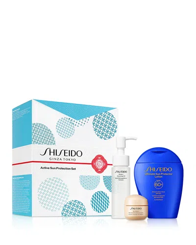 SHISEIDO ACTIVE SUN PROTECTION SET ($81 VALUE)