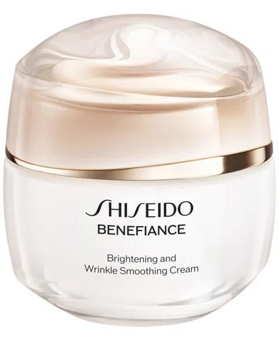 Shiseido Benefiance Brightening And Wrinkle Smoothing Cream, 1.7 Oz. In Transparent