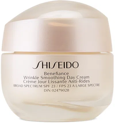 Shiseido Benefiance Wrinkle Smoothing Day Cream Spf 23, 50 ml In White
