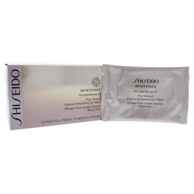 Shiseido Benefiance Wrinkleresist24 Pure Retinol Express Smoothing Eye Mask By  For Unisex - 12 Pc Sh In Gold