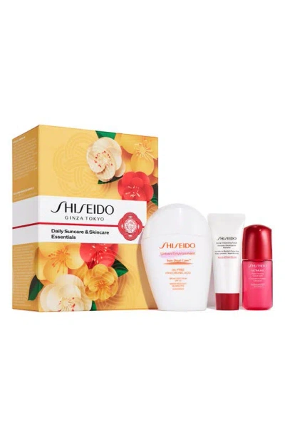 Shiseido Daily Suncare & Skincare Essentials In White