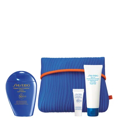Shiseido Exclusive Global Suncare Expert Sun Aging Protection Spf 50 Set (worth £56.90) In White