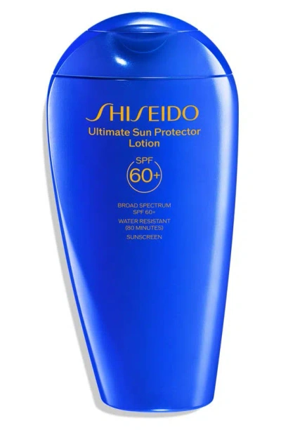 Shiseido Jumbo Ultimate Sun Protector Lotion Spf 60+ Sunscreen, 10 oz In White