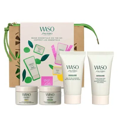 Shiseido Ladies Waso Essentials On The Go Gift Set Skin Care 3423222039875 In White