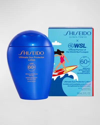 Shiseido Limited-edition World Surf League Ultimate Sun Protector Lotion Spf 60+, 5 Oz. In White