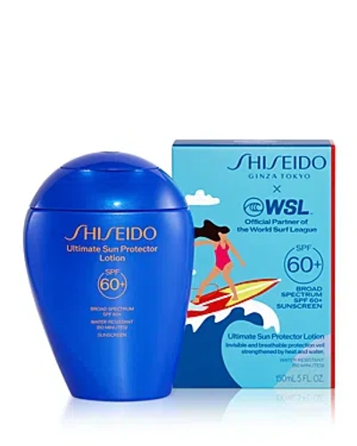 Shiseido Limited Edition World Surf League Ultimate Sun Protector Lotion Spf 60+ 5 Oz. In White