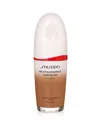 Shiseido Revitalessence Skin Glow Foundation 1 Oz. In Cedar - Balanced Tone For Rich Tan Skin