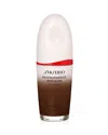 Shiseido Revitalessence Skin Glow Foundation 1 Oz. In Obsidian - Richest Balanced Tone For Dee