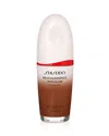 Shiseido Revitalessence Skin Glow Foundation 1 Oz. In Rosewood - Reddish Tone For Deep Skin