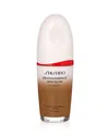 Shiseido Revitalessence Skin Glow Foundation Spf 30 In Suede - Golden Tone For Deep Skin