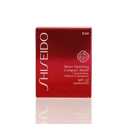Shiseido / Sheer Matifying Spf 22 Oil Free Foundation Refill (b100) .34 Oz( 9.8 Ml)