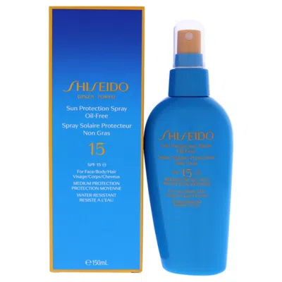 Shiseido Sun Protection Spray Oil-free Spf 15 By  For Unisex - 5 oz Sun Care In Pink,red