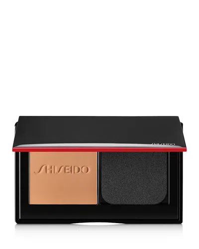 Shiseido Synchro Skin Self-refreshing Custom Finish Powder Foundation In Silk (medium With Neutral Undertones)
