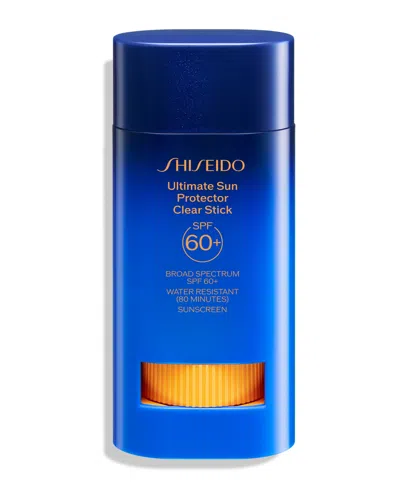 Shiseido Ultimate Sun Protector Clear Stick Spf 60+, 2.1 Oz. In Transparent