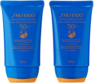 Shiseido Ultra Sun Protector Cream Duo, 2 X 50 ml In White