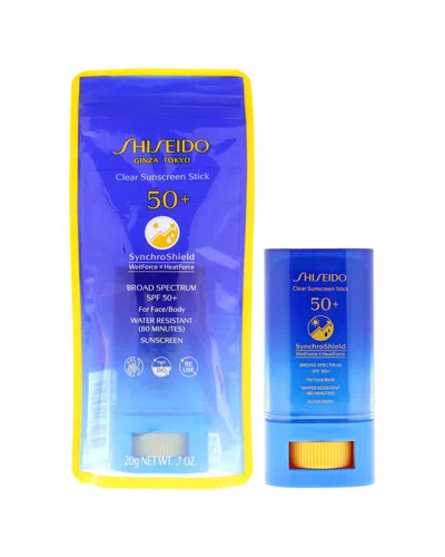 Shiseido Unisex 0.7oz Clear Sunscreen Stick Spf 50 Plus In White