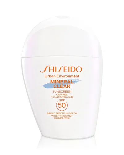 Shiseido Urban Environment Mineral Clear Sunscreen 1.6 Oz. In White