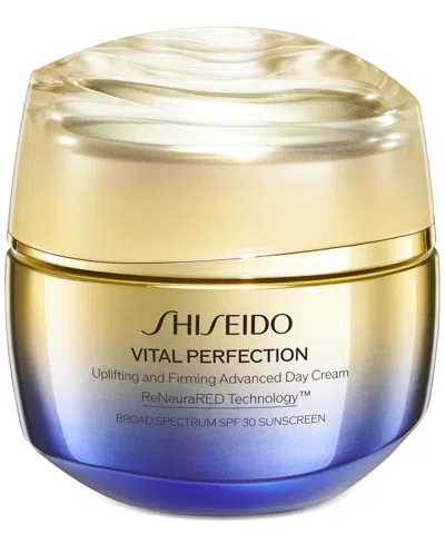 Shiseido Vital Perfection Uplifting & Firming Advanced Day Cream Spf 30, 1.7 Oz. In Transparent