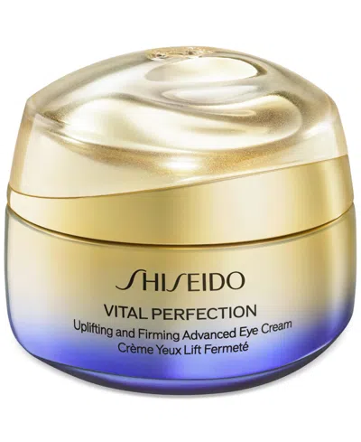 Shiseido Vital Perfection Uplifting & Firming Advanced Eye Cream, 0.5 Oz. In Transparent