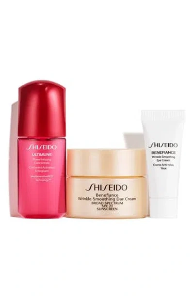 Shiseido Wrinkle Smoothing Starter Set $93 Value In White