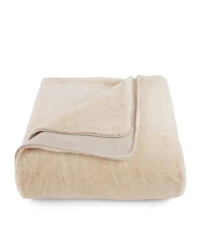 Shleep Merino Knit Fleece Calming Blanket (300cm X 270cm) In Neutral