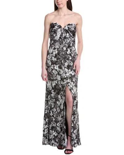 Sho By Tadashi Shoji Printed Sleeveless Maxi Dress In Yellow