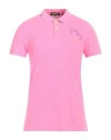 Shockly Man Polo Shirt Pink Size M Cotton