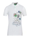 SHOCKLY SHOCKLY MAN POLO SHIRT WHITE SIZE L COTTON