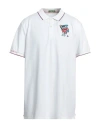 Shockly Man Polo Shirt White Size S Cotton, Elastane