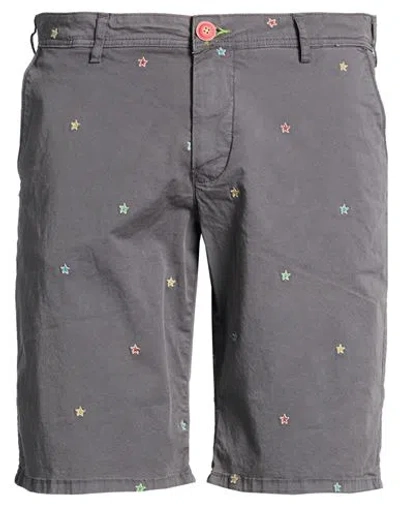 Shockly Man Shorts & Bermuda Shorts Grey Size 38 Cotton, Elastane In Gray