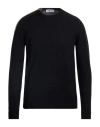 Shockly Man Sweater Black Size 40 Acrylic, Wool, Nylon, Polyester In Black