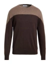 Shockly Man Sweater Chocolate Brown Size 36 Cotton, Cashmere In Brown