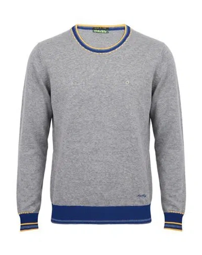 Shockly Man Sweater Grey Size 42 Viscose, Nylon, Lambswool, Cotton, Cashmere In Gray