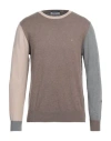 Shockly Man Sweater Khaki Size 36 Cotton, Cashmere In Beige
