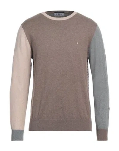Shockly Man Sweater Khaki Size 36 Cotton, Cashmere In Beige