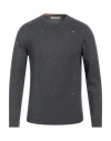 Shockly Man Sweater Lead Size 38 Cotton, Cashmere In Grey