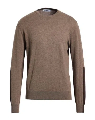 Shockly Man Sweater Light Brown Size 38 Cotton, Cashmere