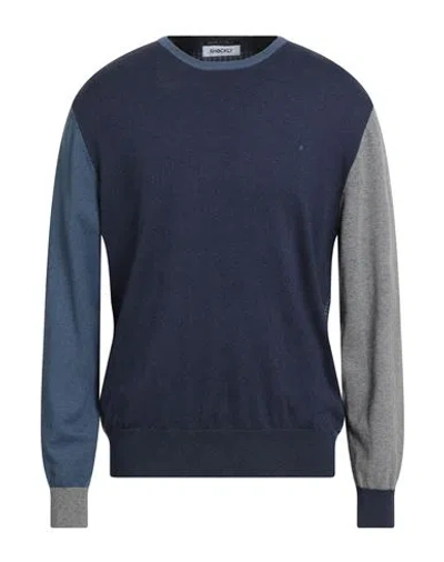Shockly Man Sweater Navy Size 36 Cotton, Cashmere In Blue