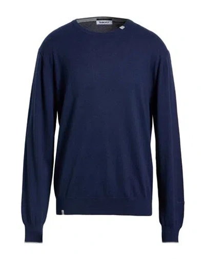 Shockly Man Sweater Navy Size 44 Cotton, Cashmere In Blue