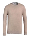 Shockly Man Sweater Sand Size 38 Cotton, Cashmere In Beige